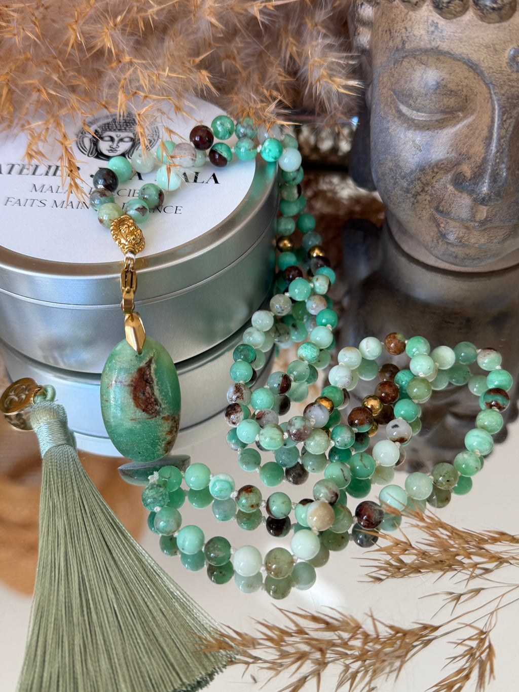 Mala précieux en Chrysoprase - Nouveau départ