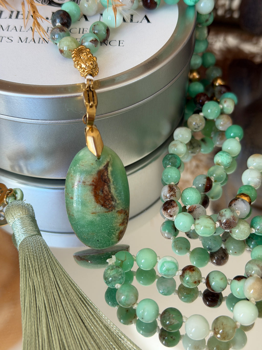 Mala précieux en Chrysoprase - Nouveau départ