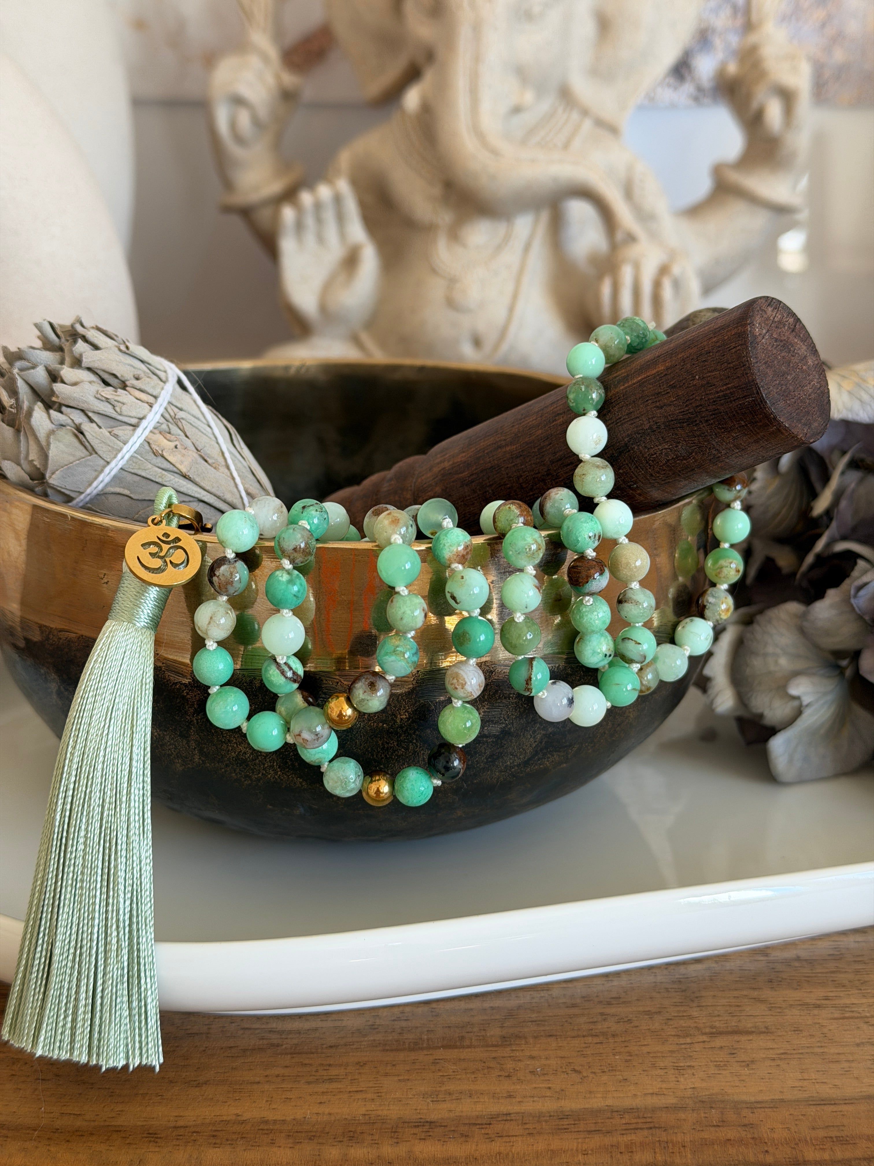 Mala précieux en Chrysoprase - Nouveau départ