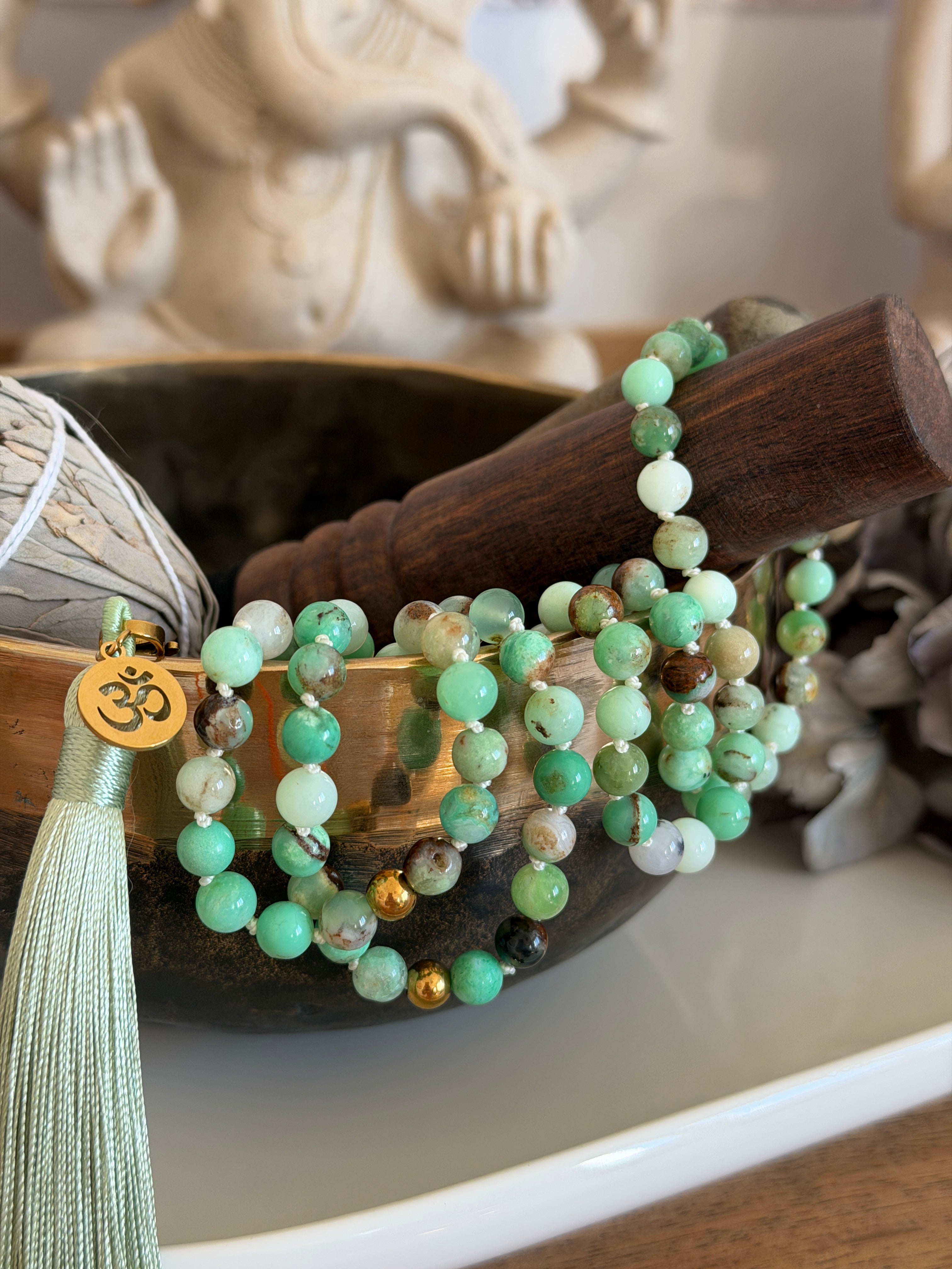Mala précieux en Chrysoprase - Nouveau départ