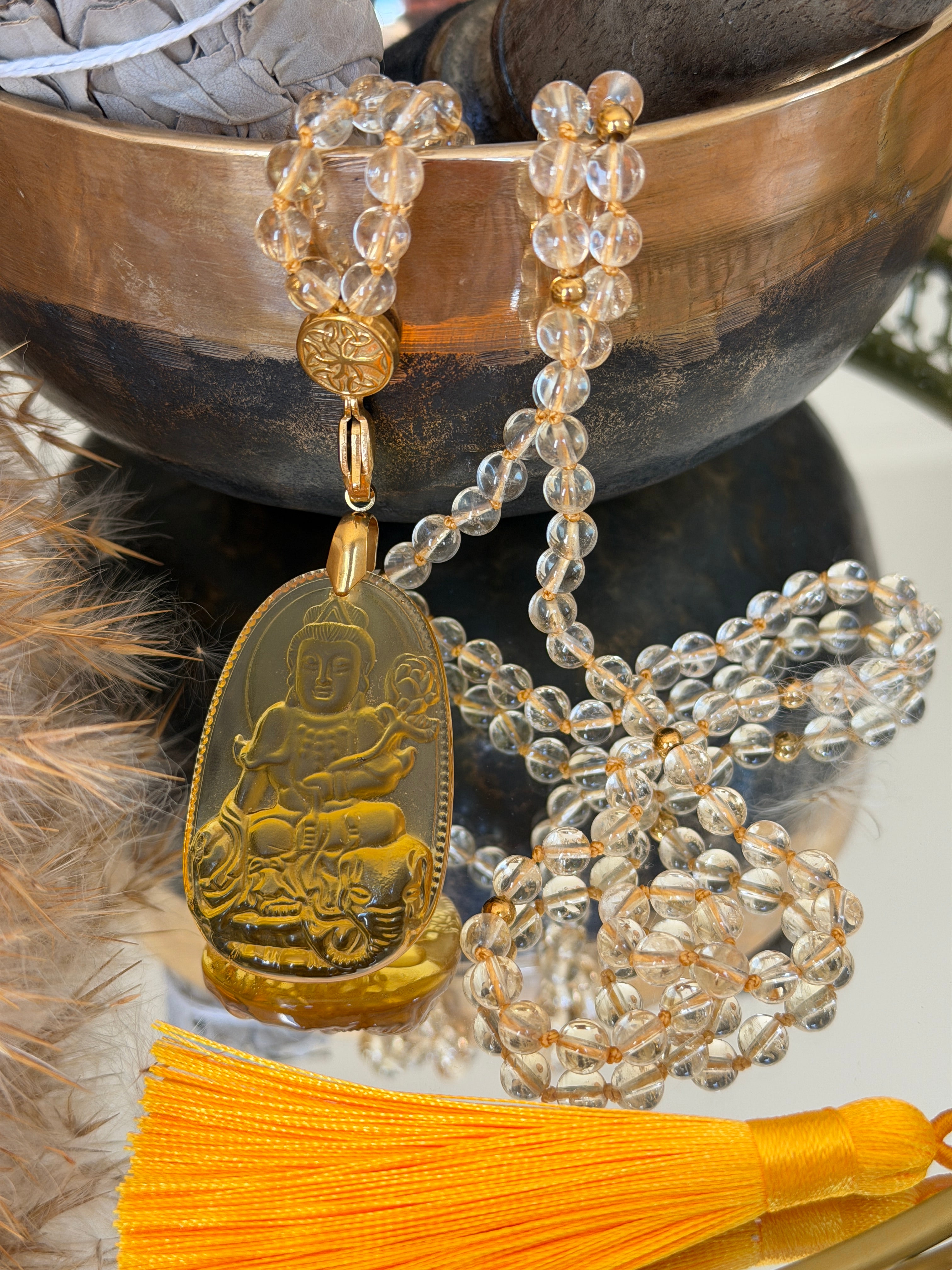 Mala en Citrine - Abondance et Confiance