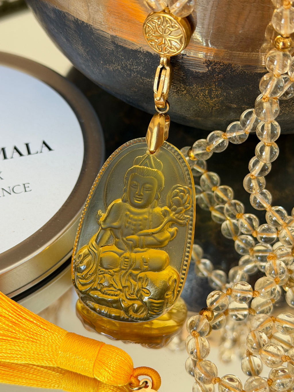 Mala en Citrine - Abondance et Confiance