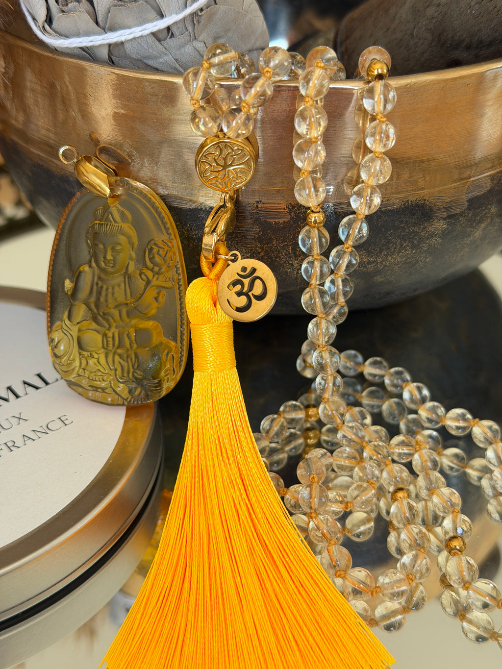 Mala en Citrine - Abondance et Confiance