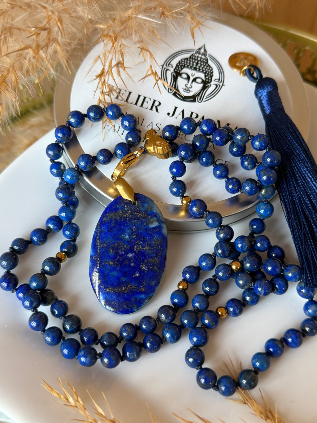Mala en Lapis Lazuli - Intuition et expression de soi