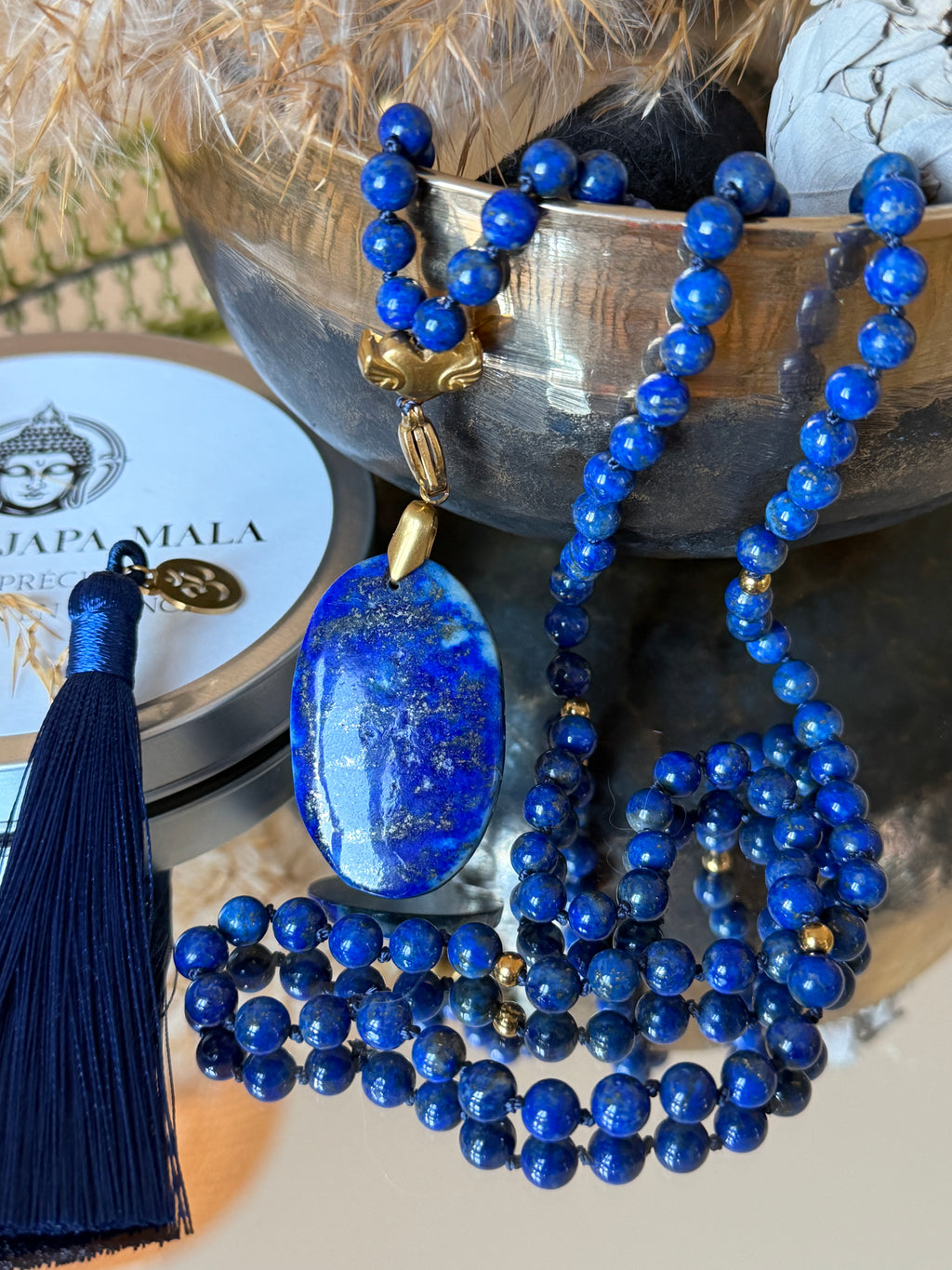 Mala en Lapis Lazuli - Intuition et expression de soi