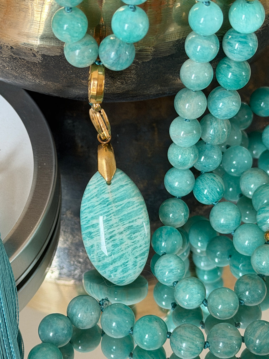 Mala XXL en Amazonite du Pérou - Lâcher prise émotionnel