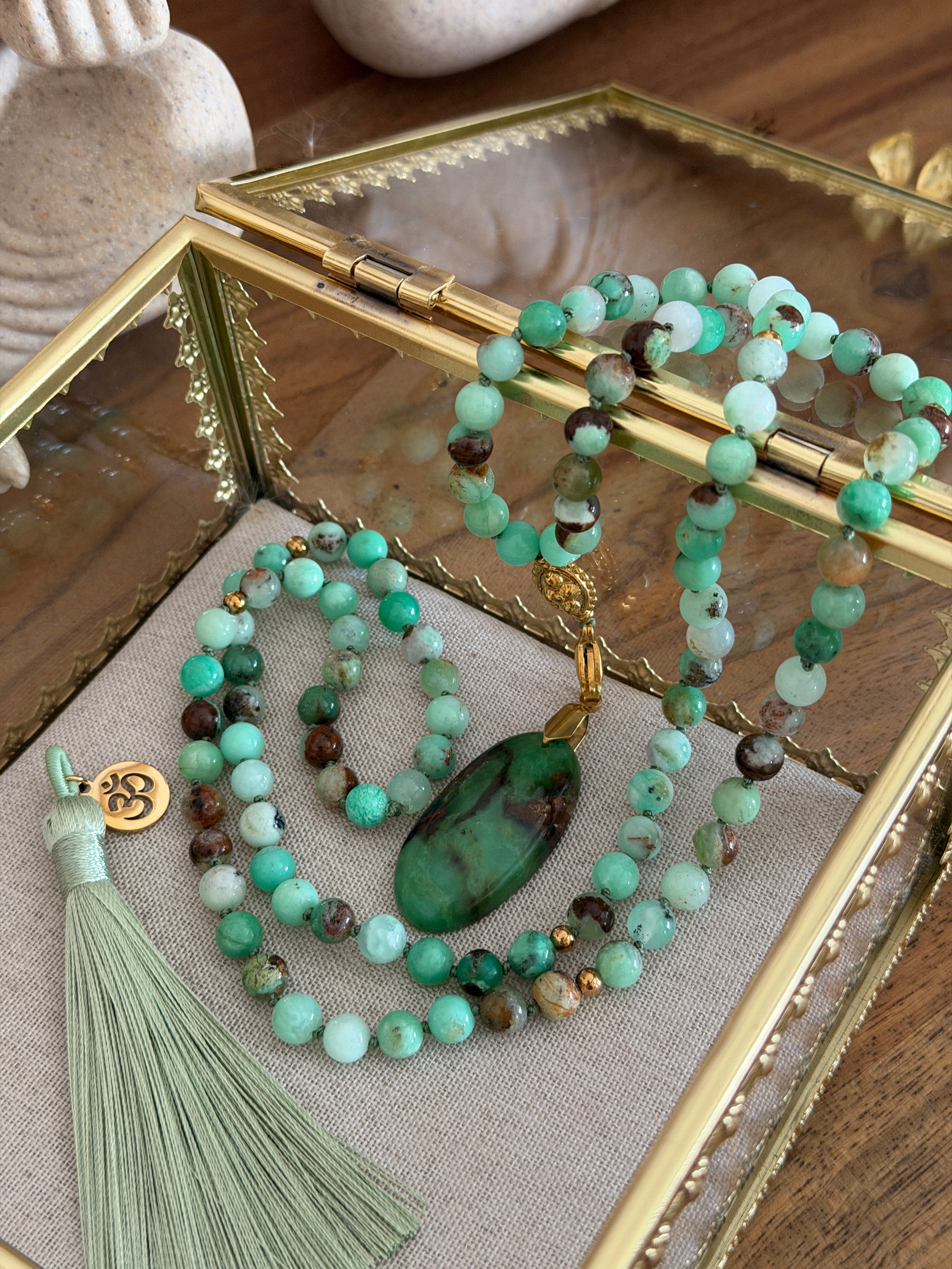 Mala précieux en Chrysoprase - Nouveau départ