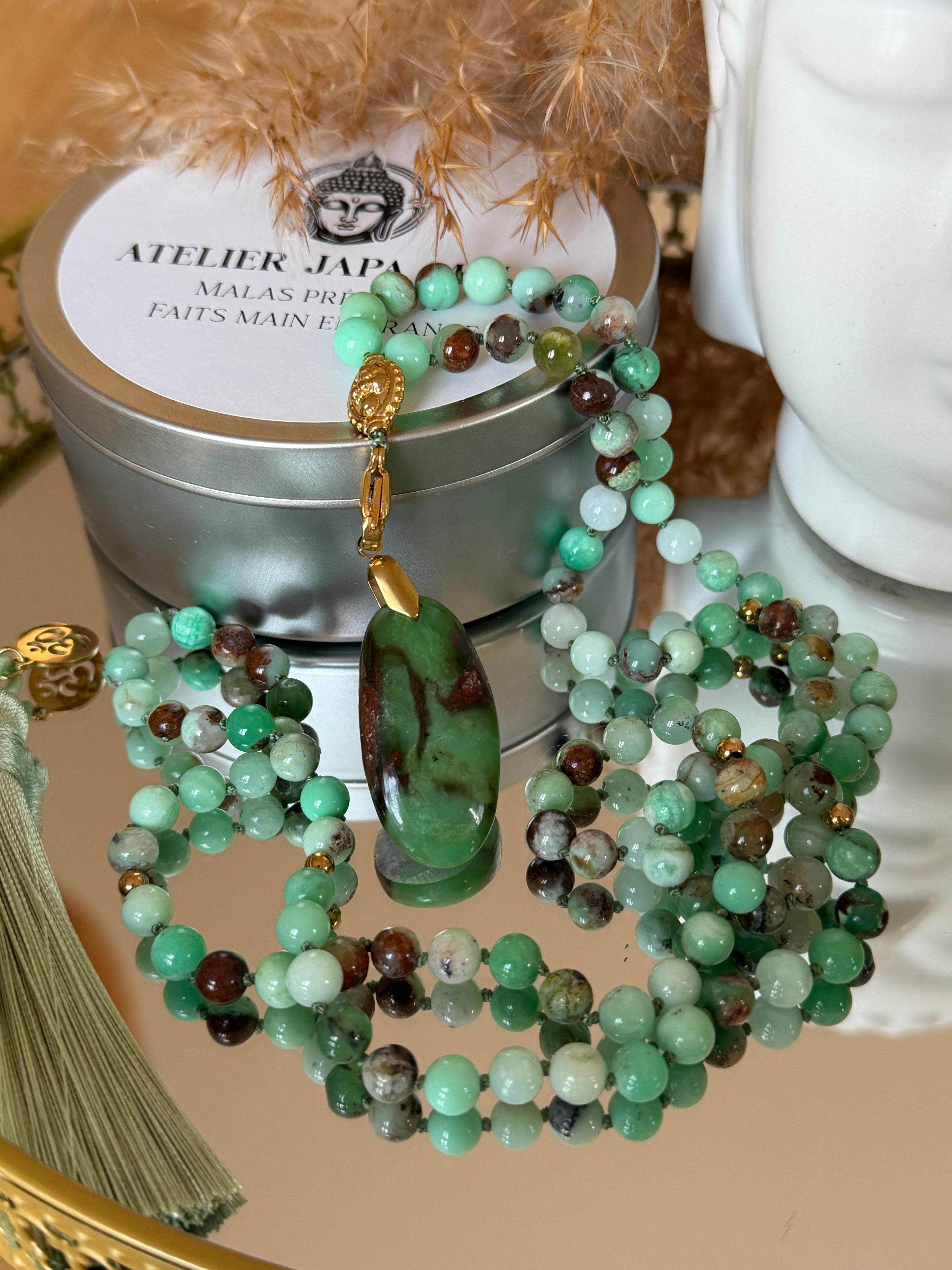 Mala précieux en Chrysoprase - Nouveau départ