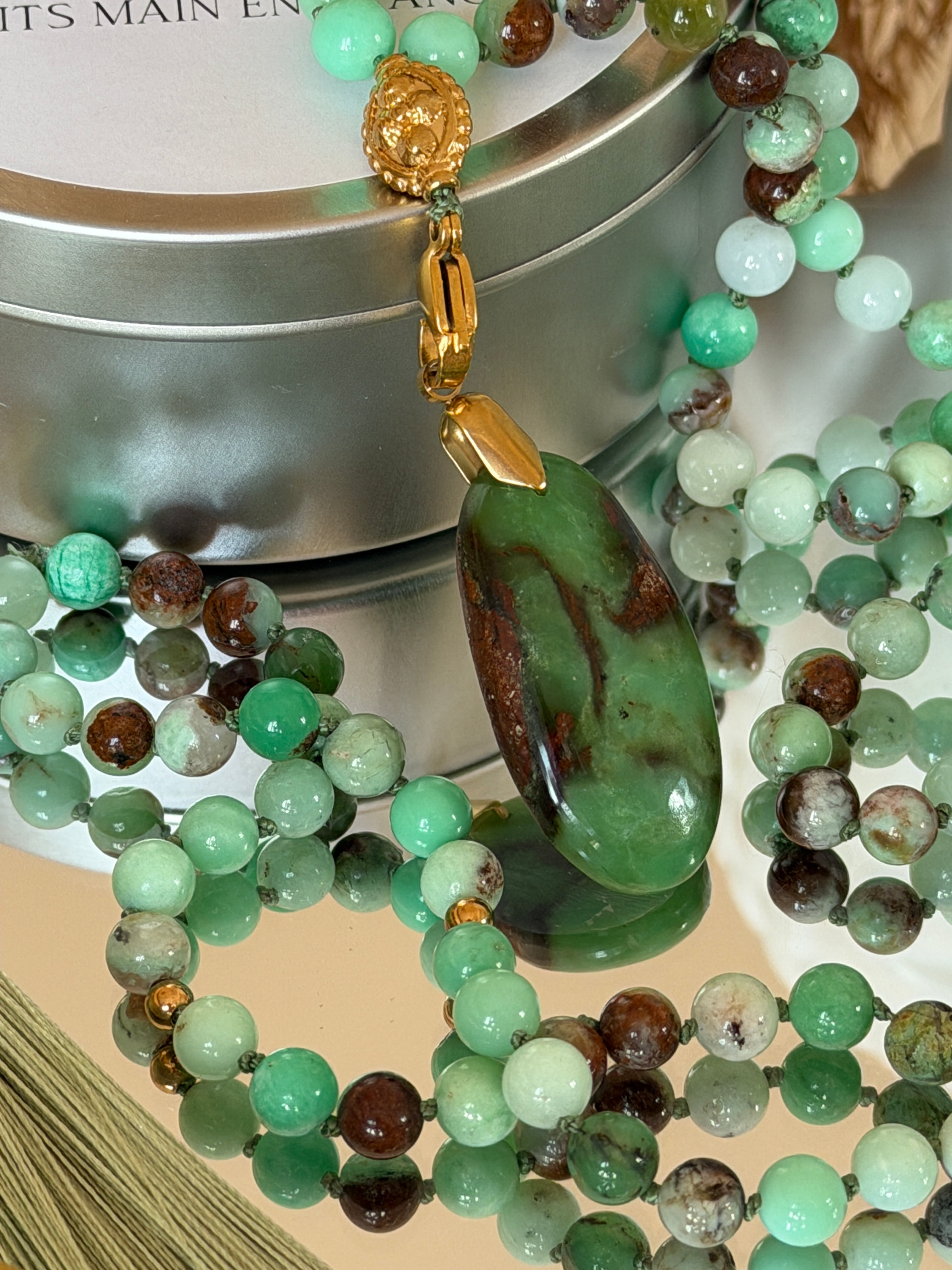 Mala précieux en Chrysoprase - Nouveau départ