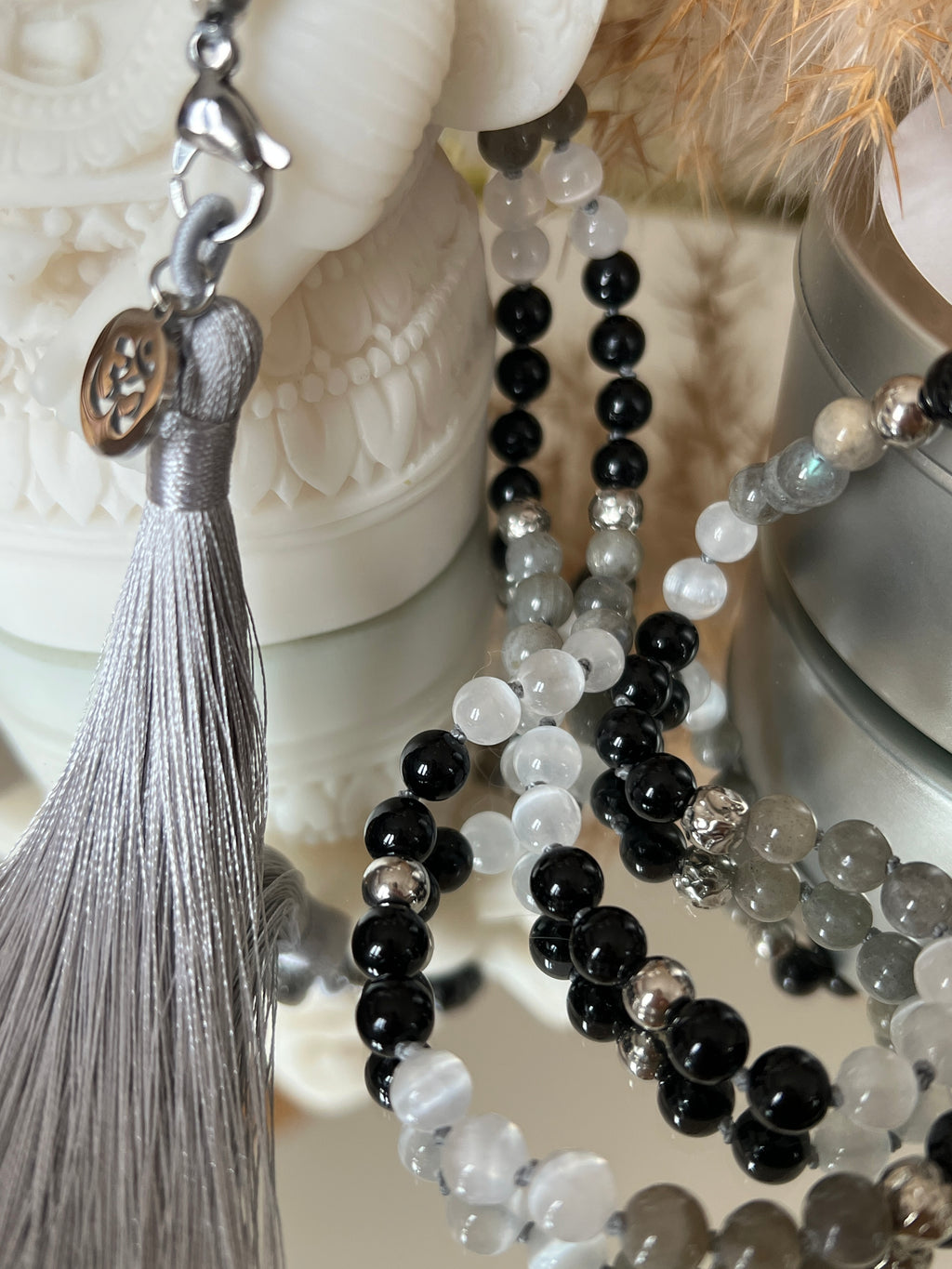 Mala n°54 - Clarté protégée - Spinelle, Sélénite et Labradorite