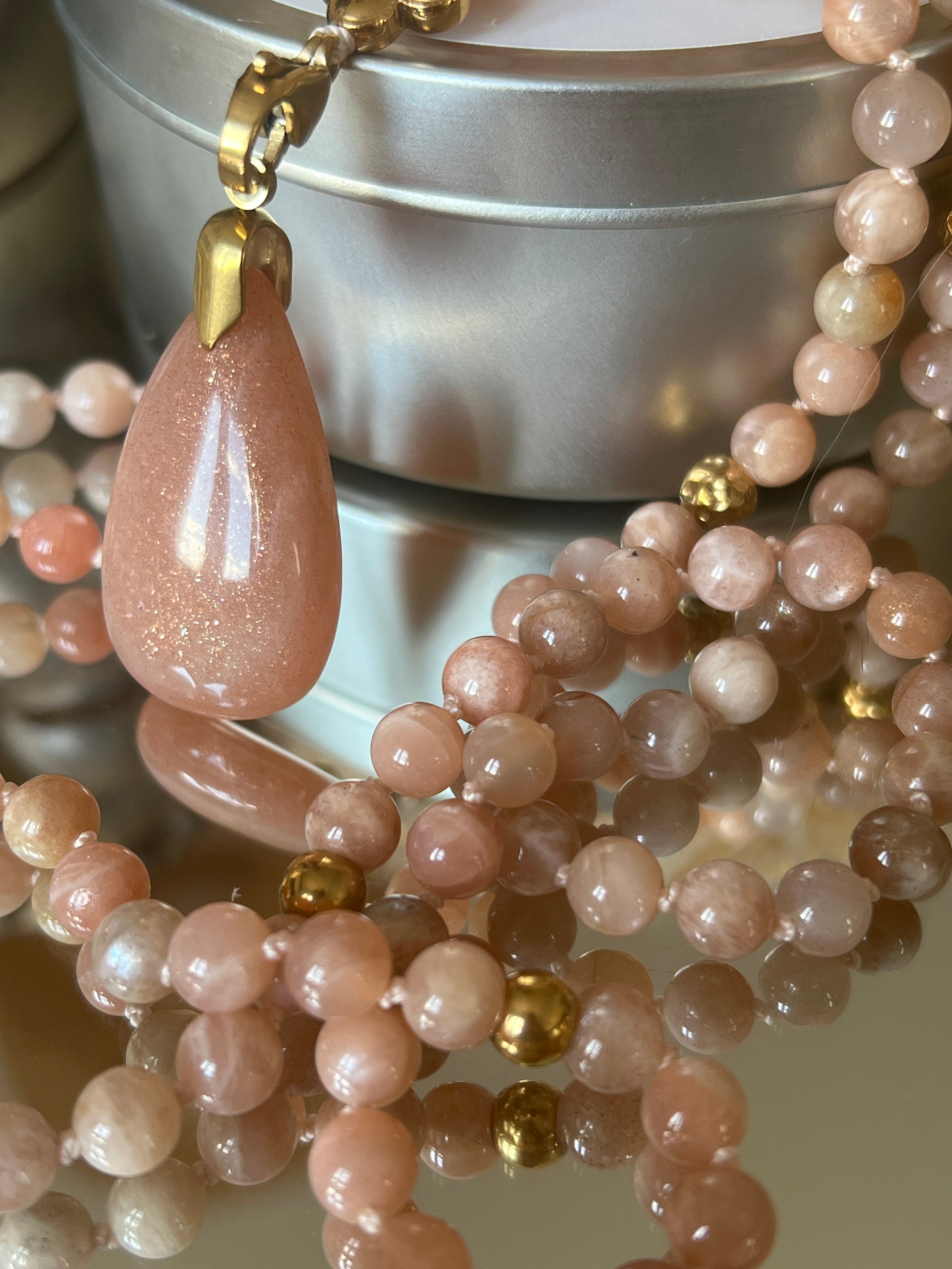 Mala en Pierre de lune - Intuition et douceur