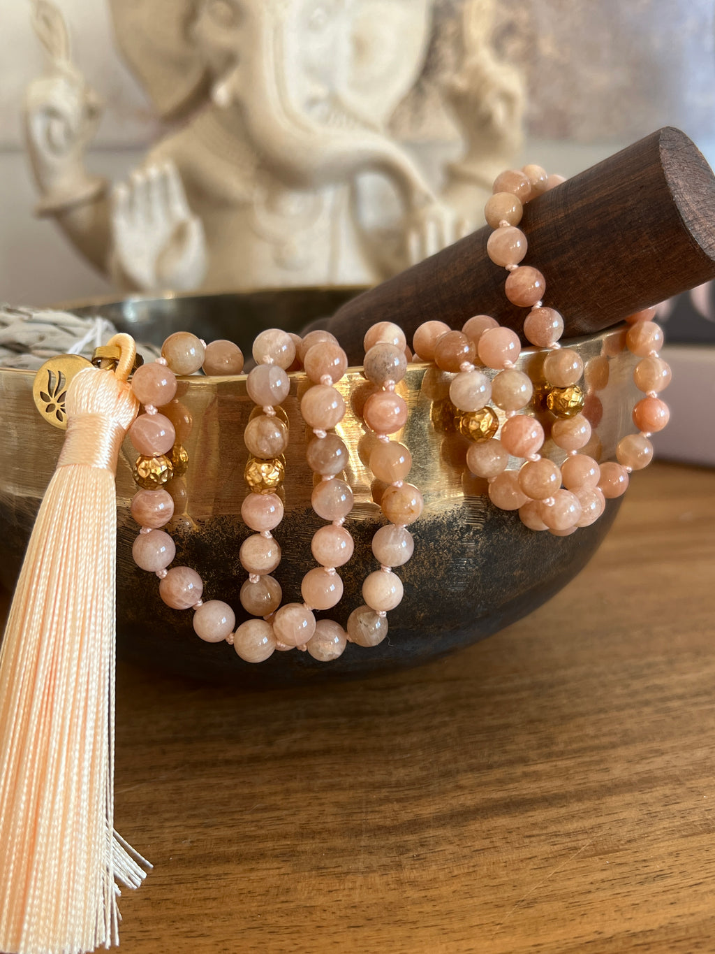 Mala en Pierre de lune - Intuition et douceur