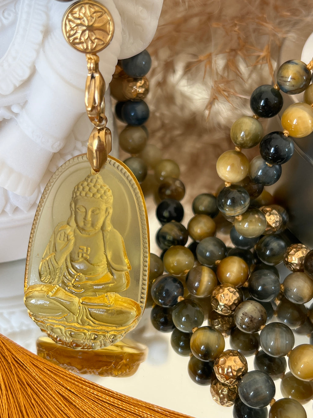 Mala XXL en Oeil de tigre gris - Protection et confiance