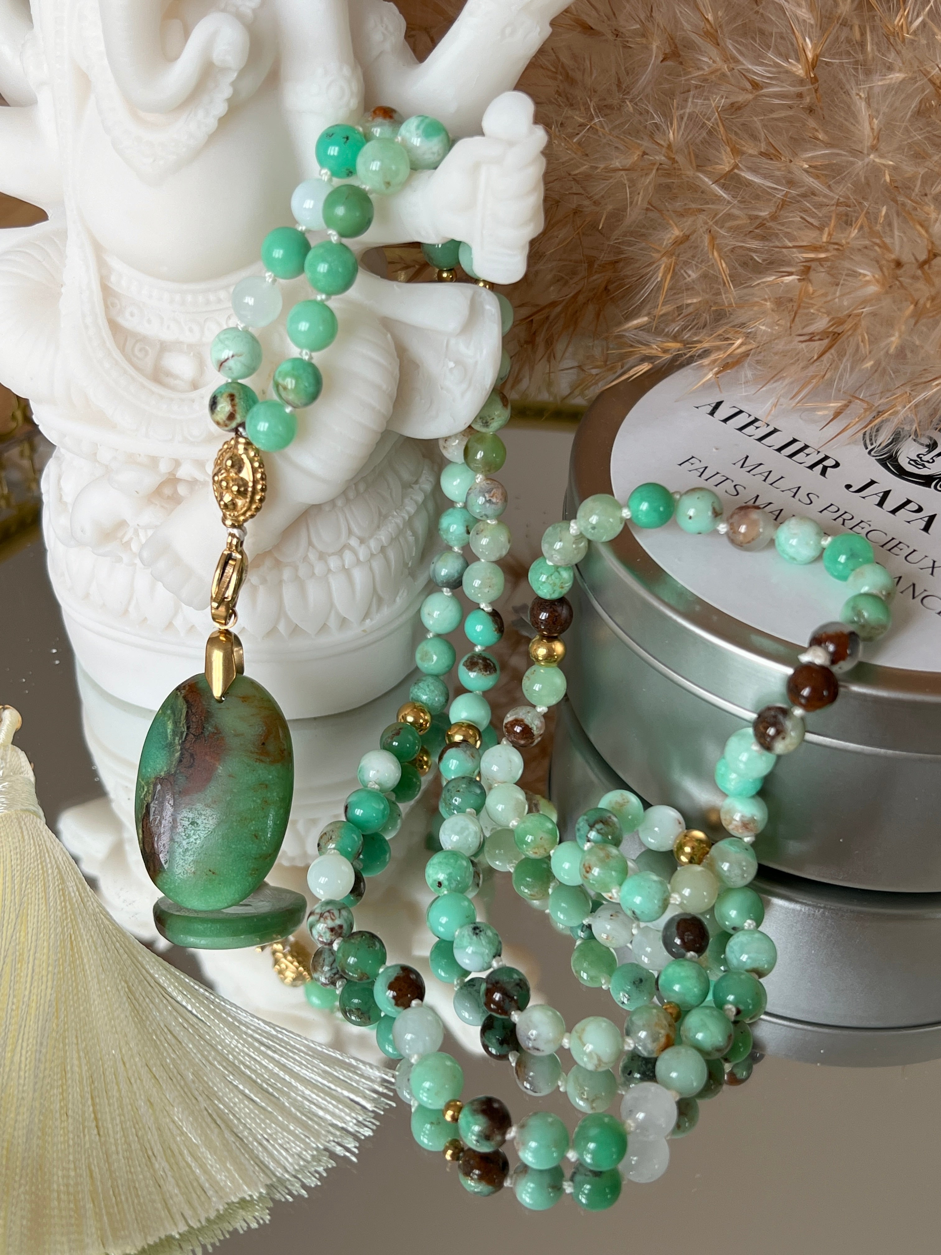 Mala précieux en Chrysoprase - Nouveau départ