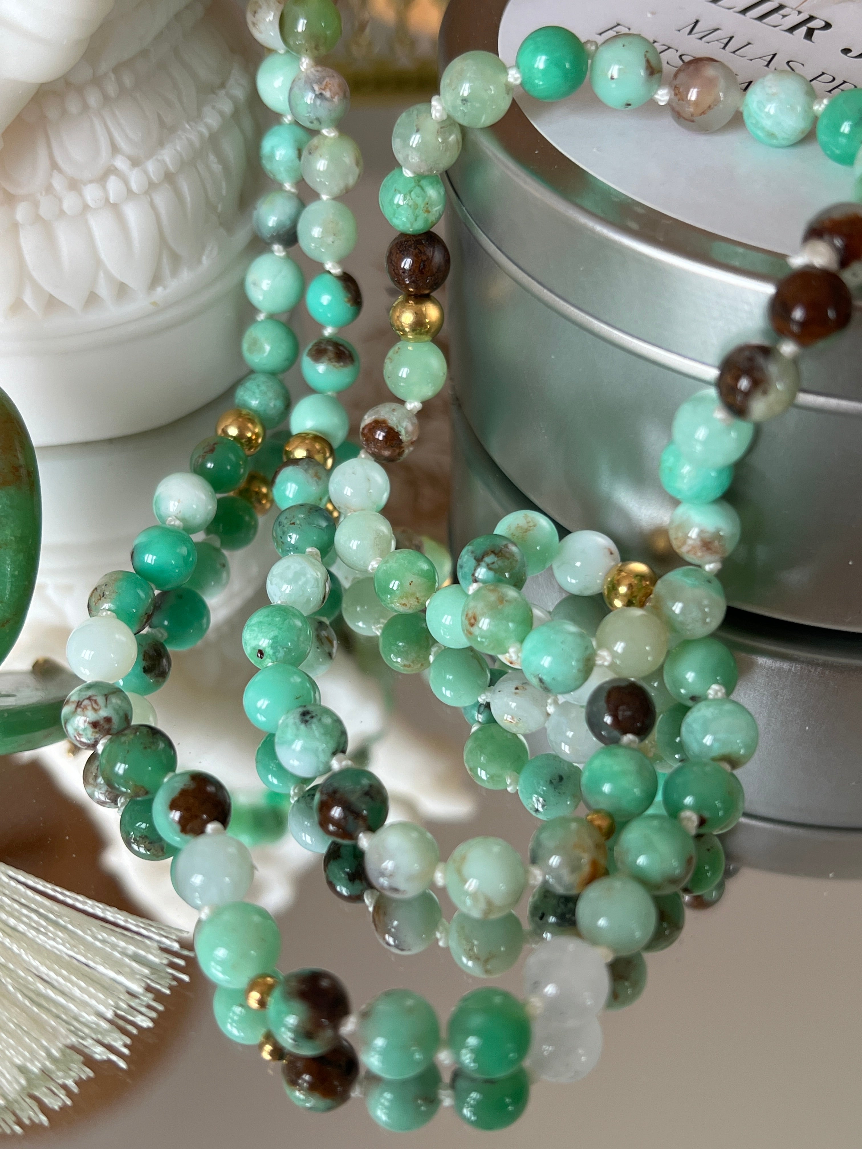 Mala précieux en Chrysoprase - Nouveau départ