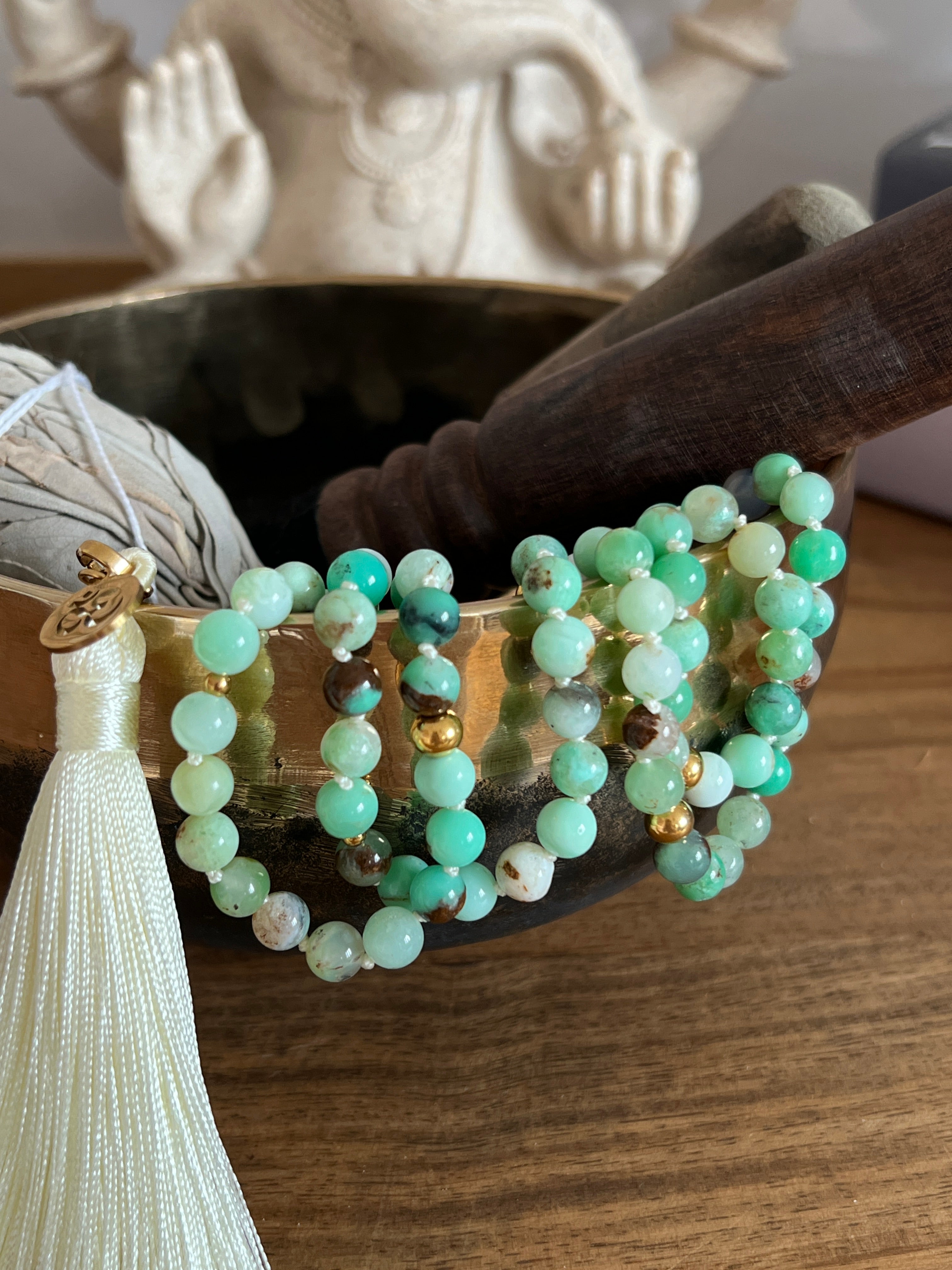 Mala précieux en Chrysoprase - Nouveau départ