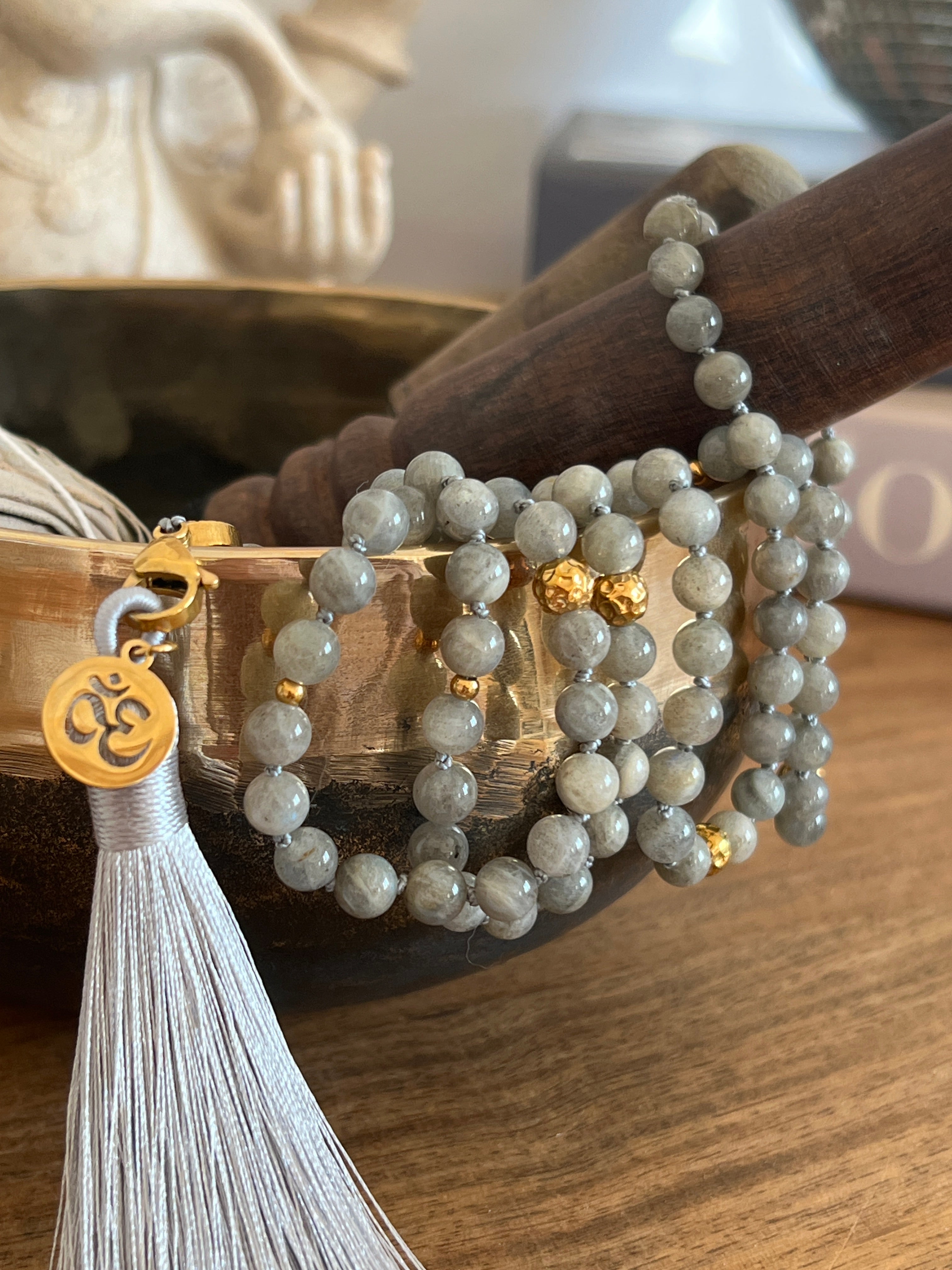 Mala en Labradorite - Bouclier de protection