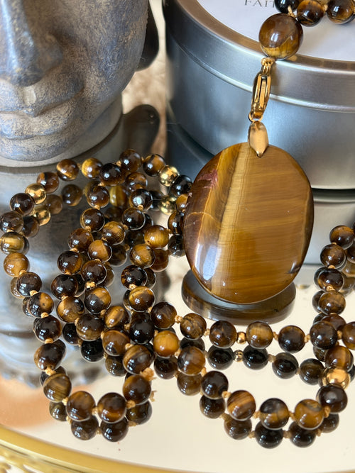 Mala en Oeil de tigre - Protection et ancrage