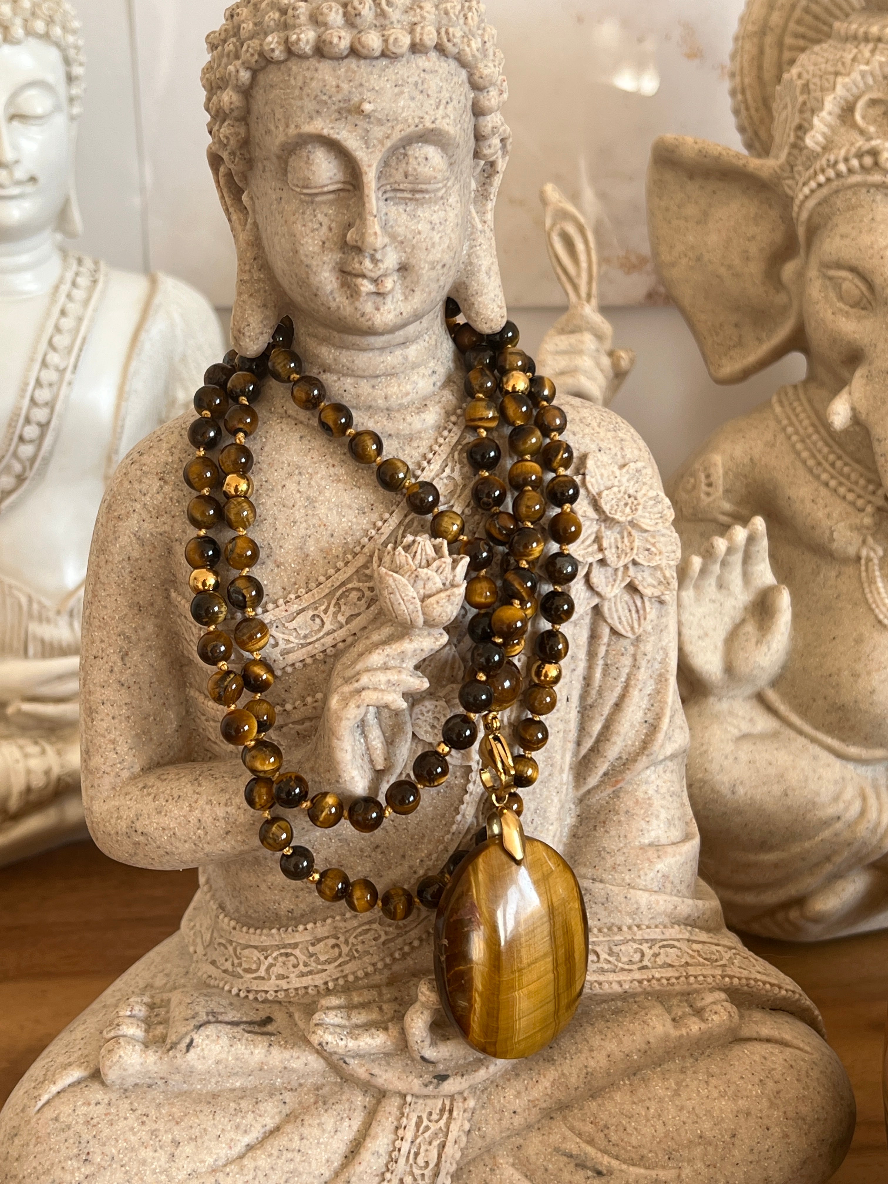 Mala en Oeil de tigre - Protection et ancrage