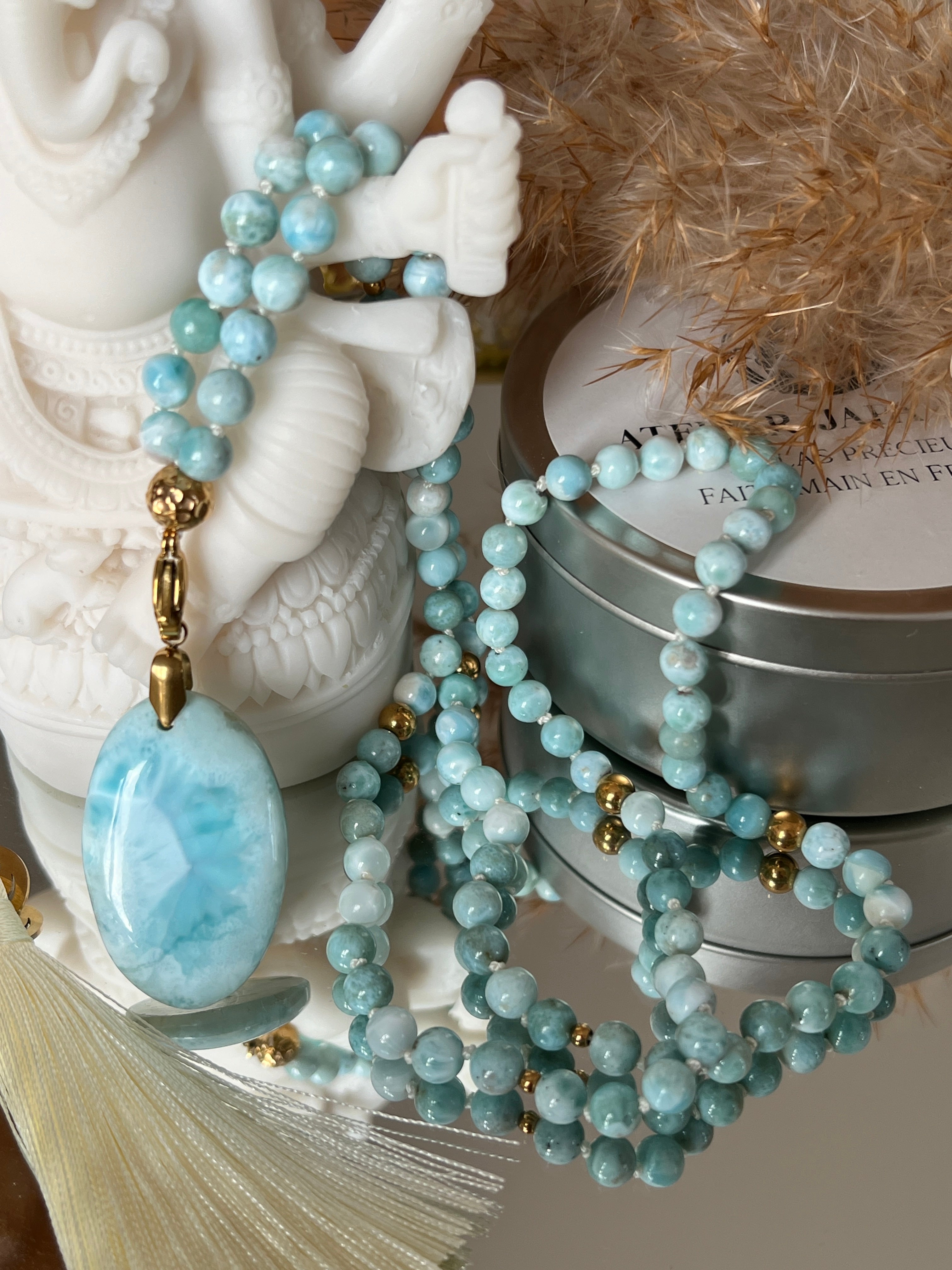 Mala précieux en Larimar - Estime de soi