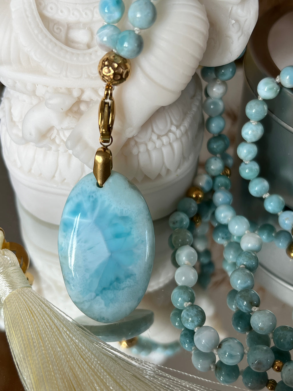 Mala précieux en Larimar - Estime de soi