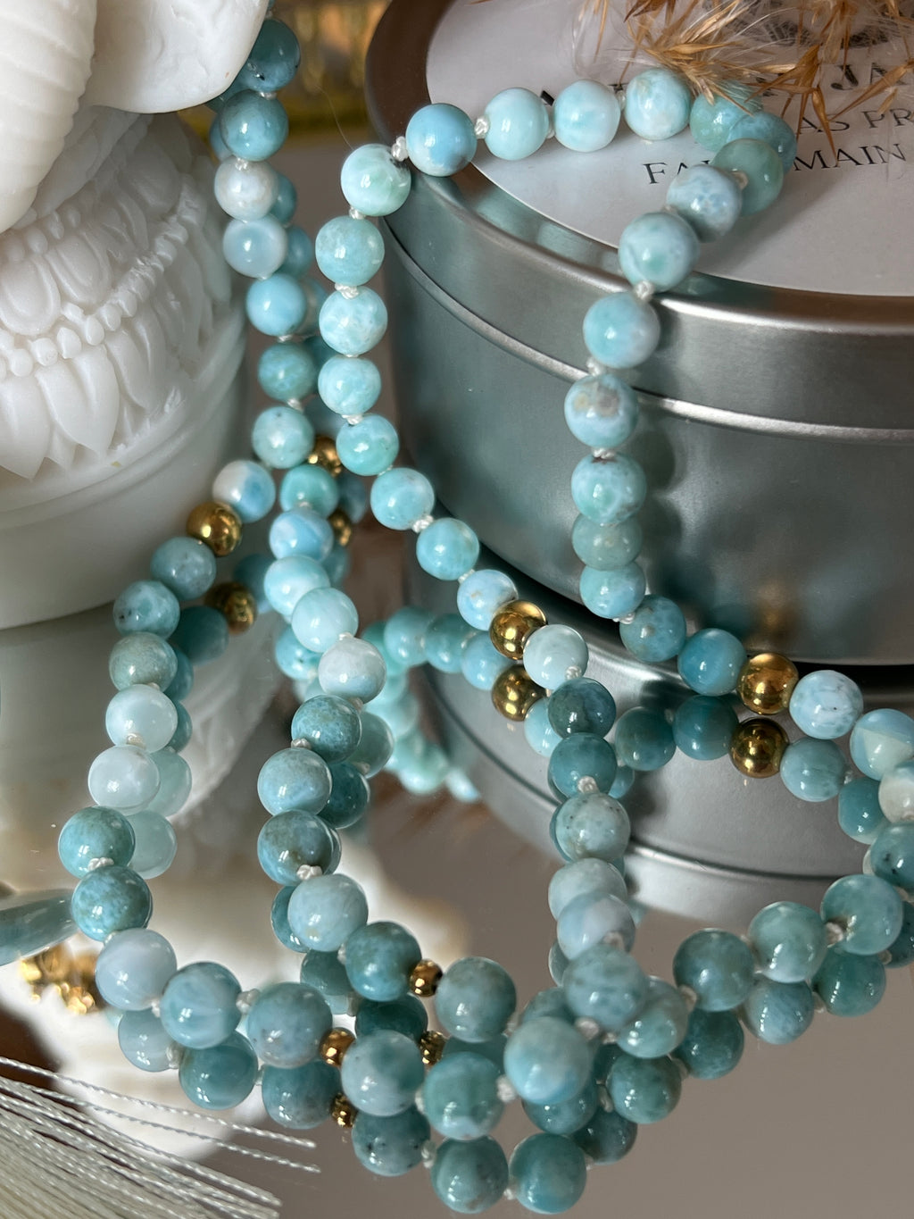 Mala précieux en Larimar - Estime de soi