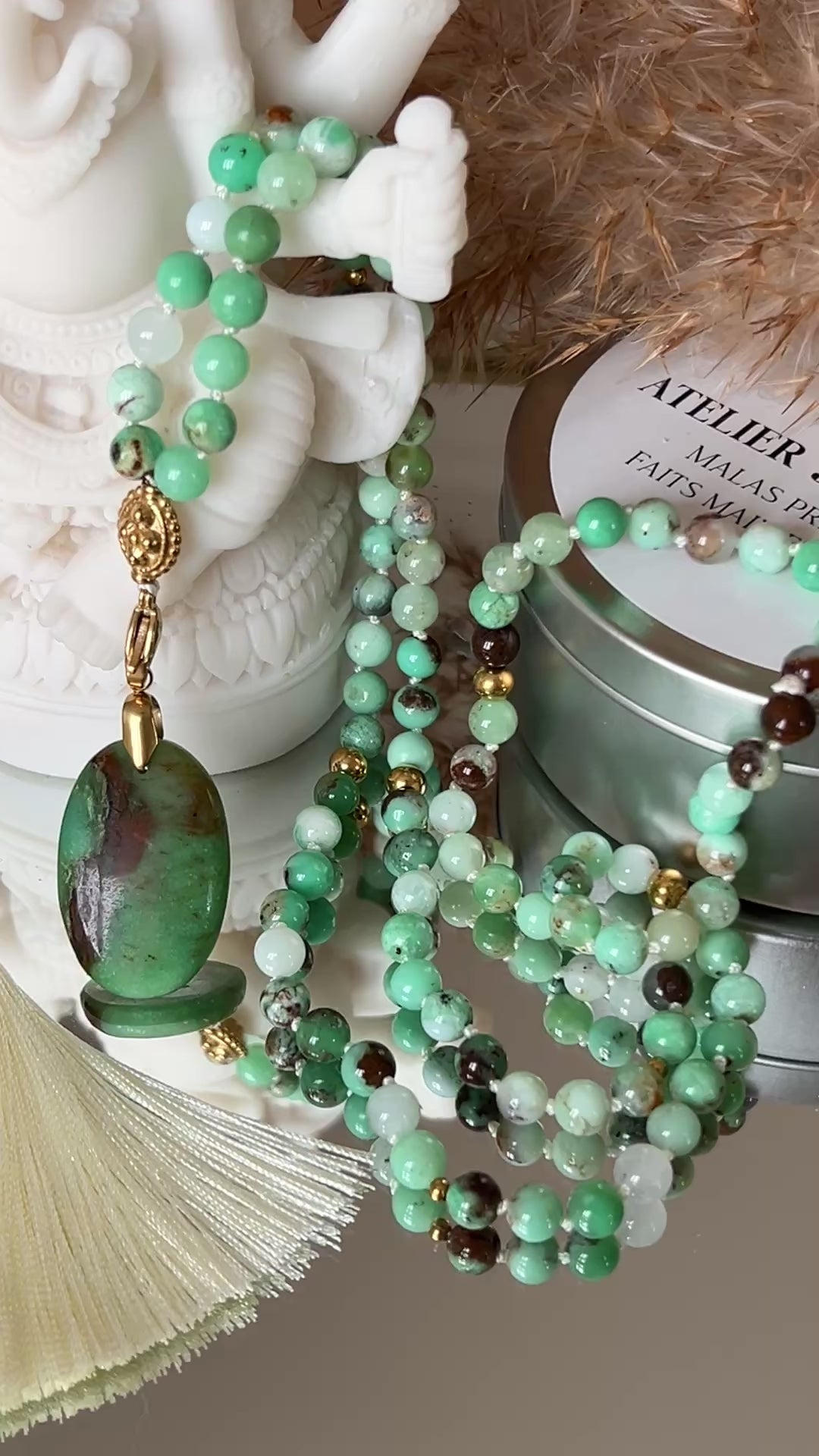 Mala précieux en Chrysoprase - Nouveau départ