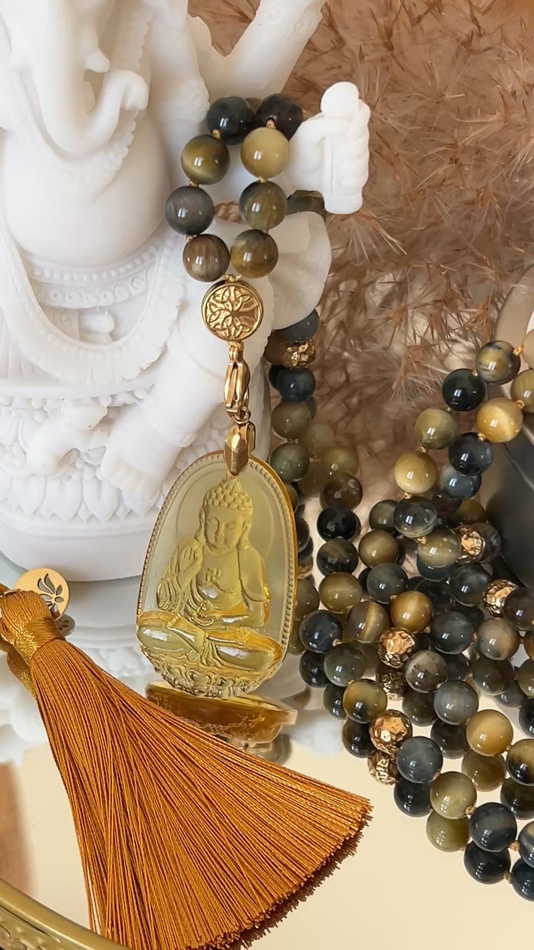 Mala XXL en Oeil de tigre gris - Protection et confiance