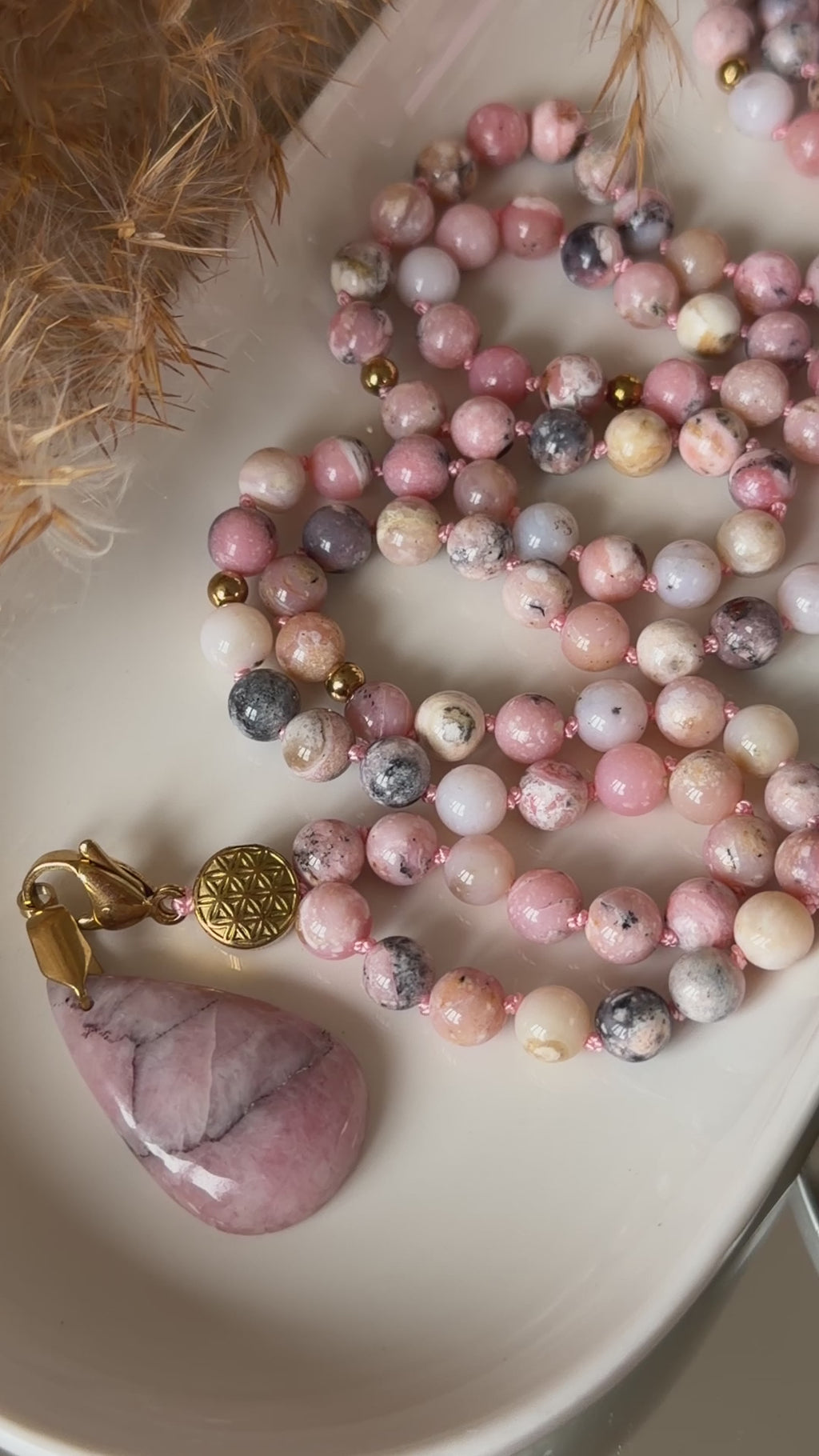 Mala en Opale rose - Guérison émotionnelle