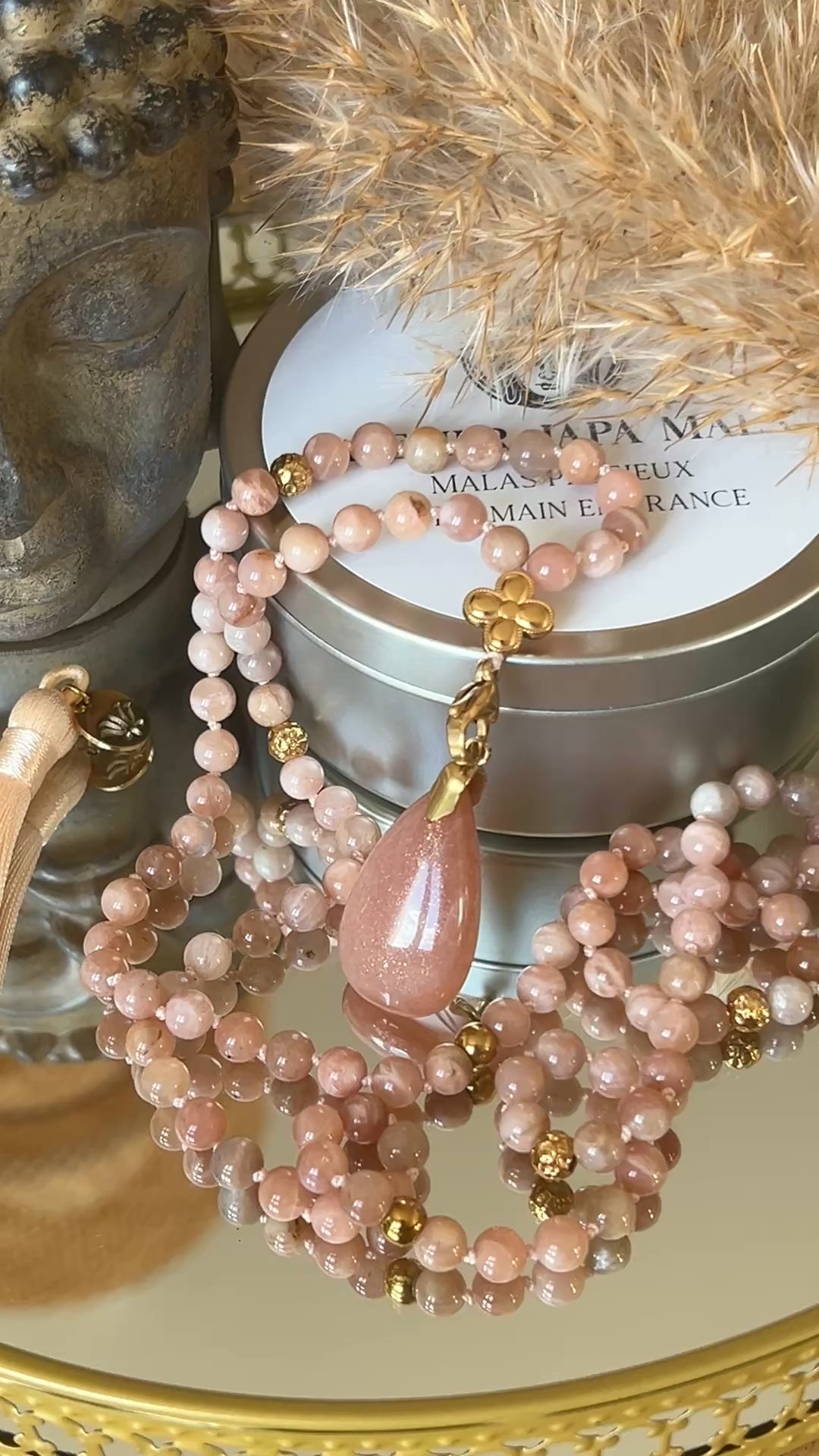 Mala en Pierre de lune - Intuition et douceur