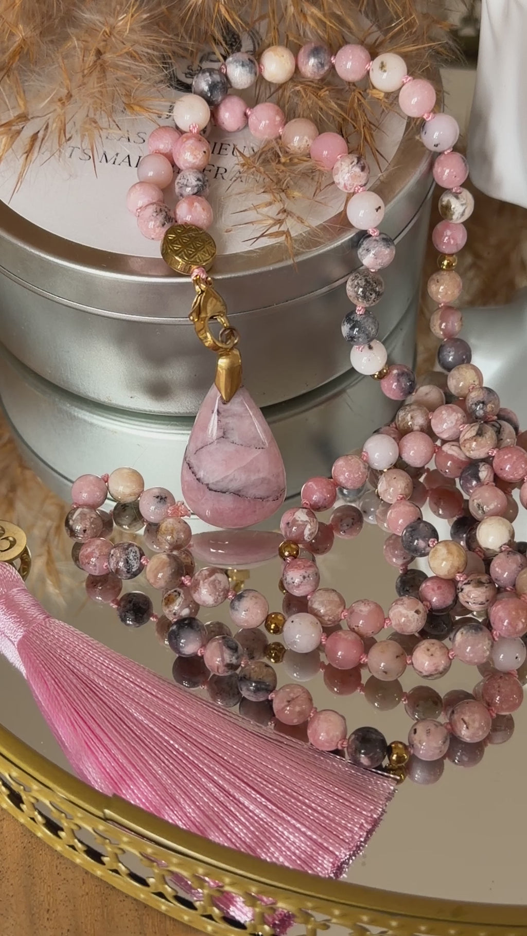 Mala en Opale rose - Guérison émotionnelle