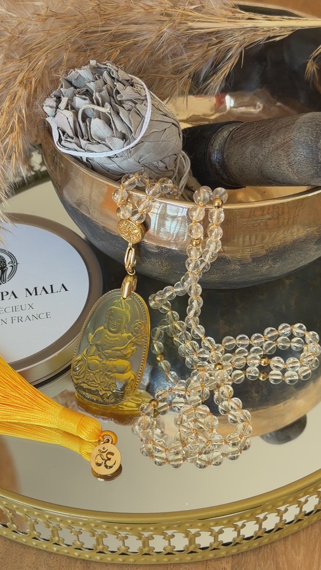 Mala en Citrine - Abondance et Confiance